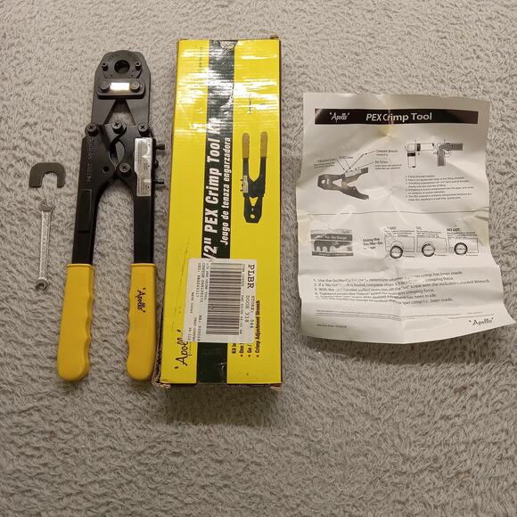 Apollo PEX Crimp Tool Kit 1/2" Crimp Adjustment Wrench - Picture 1 of 7